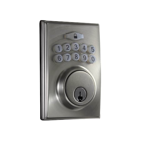 Sure-Loc Hardware Sure-Loc Hardware Electronic Keypad Deadbolt, Modern, Satin Nickel DK201-MD 15